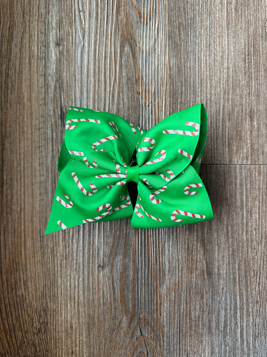 6 Inch Candy Cane Bow