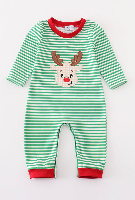 Boy Reindeer Romper