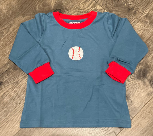 Baseball French Knot Top