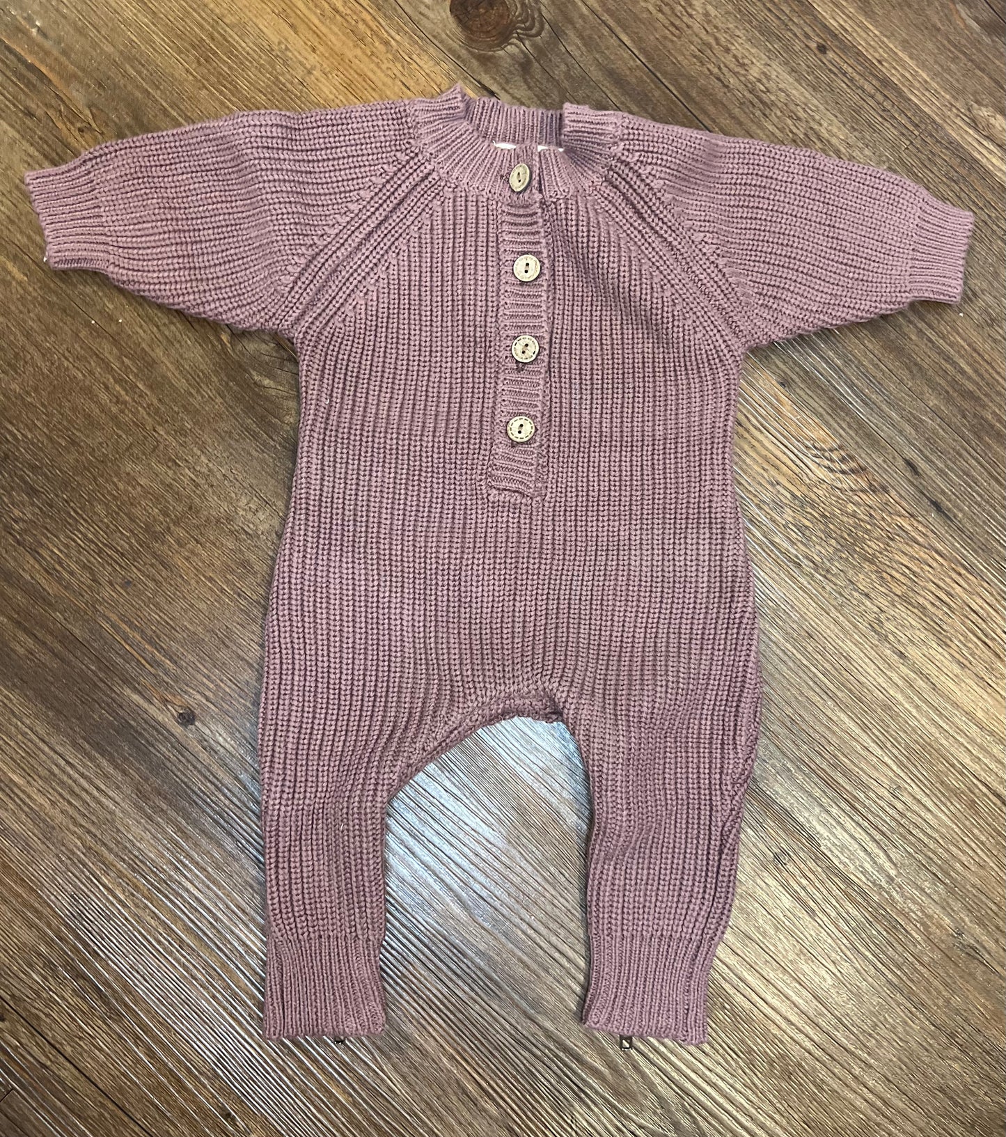 Knit Zipper Rompers