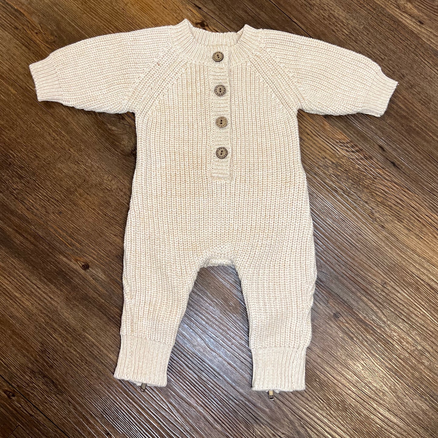 Knit Zipper Rompers