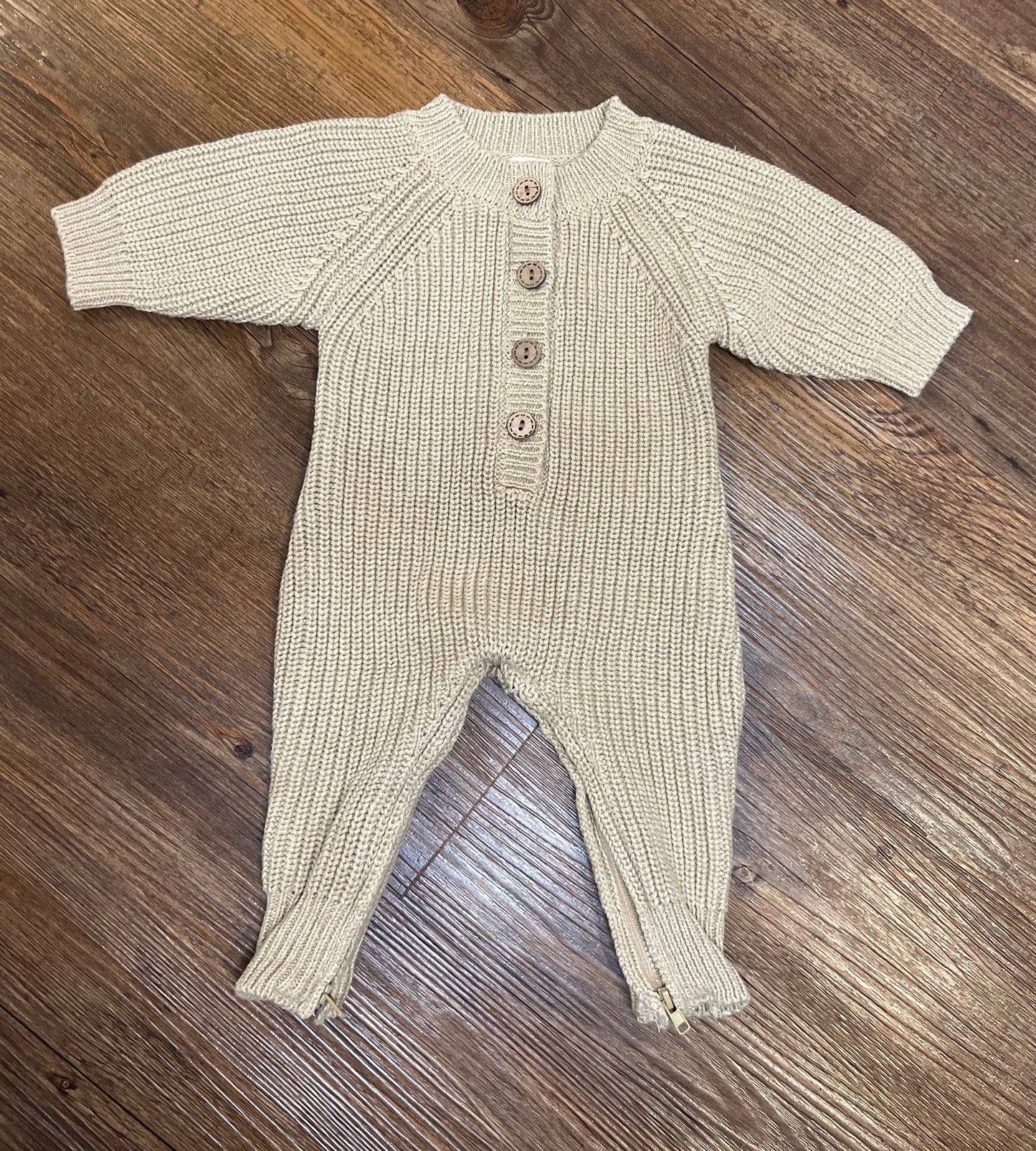 Knit Zipper Rompers