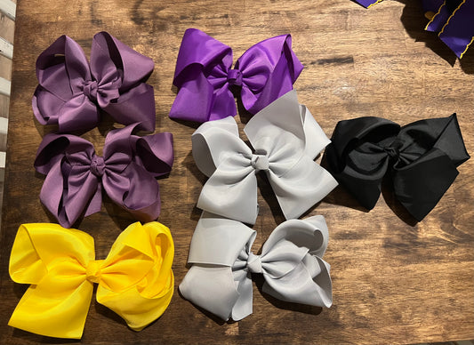 6 Inch Solid Color Hair Bows