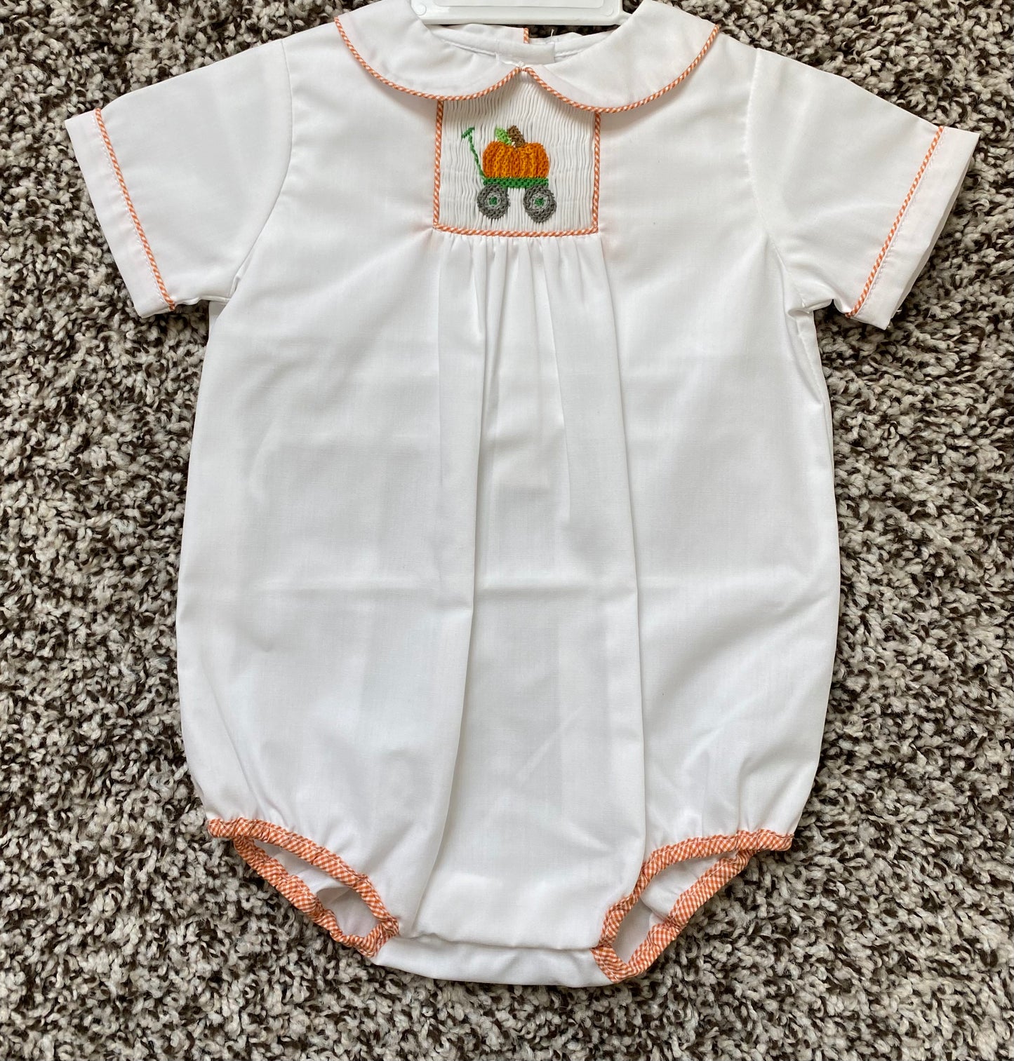 Petit Ami White Pumpkin Smock