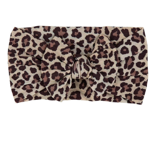 Leopard Print Bow Handband